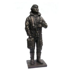 RAF Bomber Pilot Bronze Figure