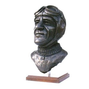 Nuvolari Bust in Bronze