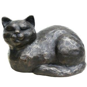 Bronze cat gift